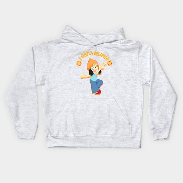 Parappa the Rapper - I Gotta Believe! Kids Hoodie by PikaMasterJesi